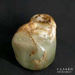 一口价!!!新疆和田玉籽料摆件(重量7.8公斤)高性价比外形酷似羊头,寓