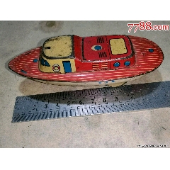 早期的铁皮大红鲤鱼玩具