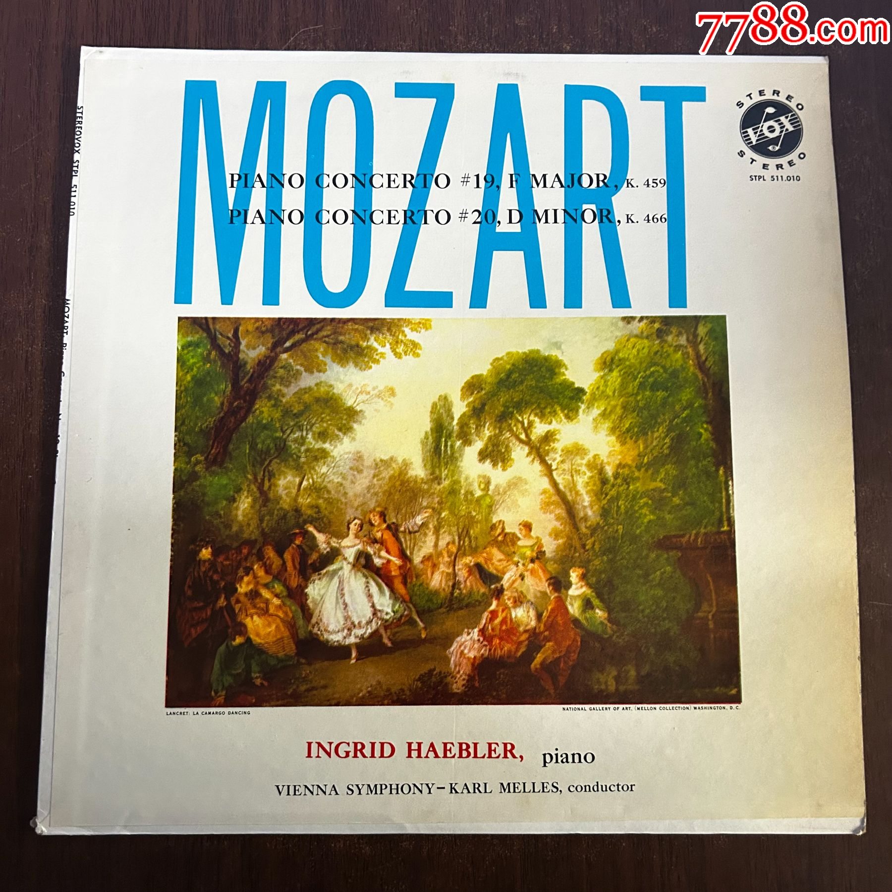 莫扎特第1920钢琴协奏曲ingridhaebler12寸lpa49