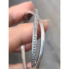 足银990宝宝银手镯一条