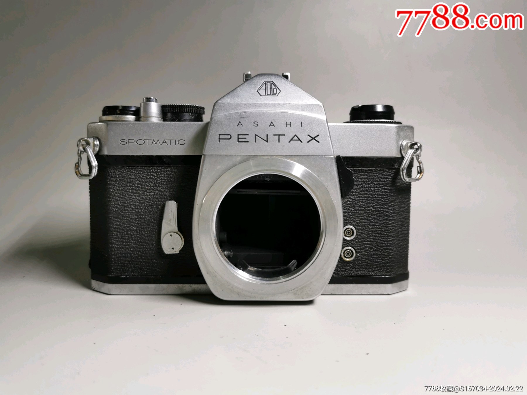 宾得pentaxsp机械相机单机身品相很好快门拨不动遮光板下不来588