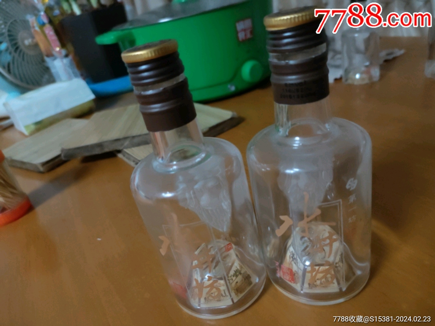 2016年狮子头水井坊大师典藏版空瓶两个-价格:20元-au36920120-酒瓶