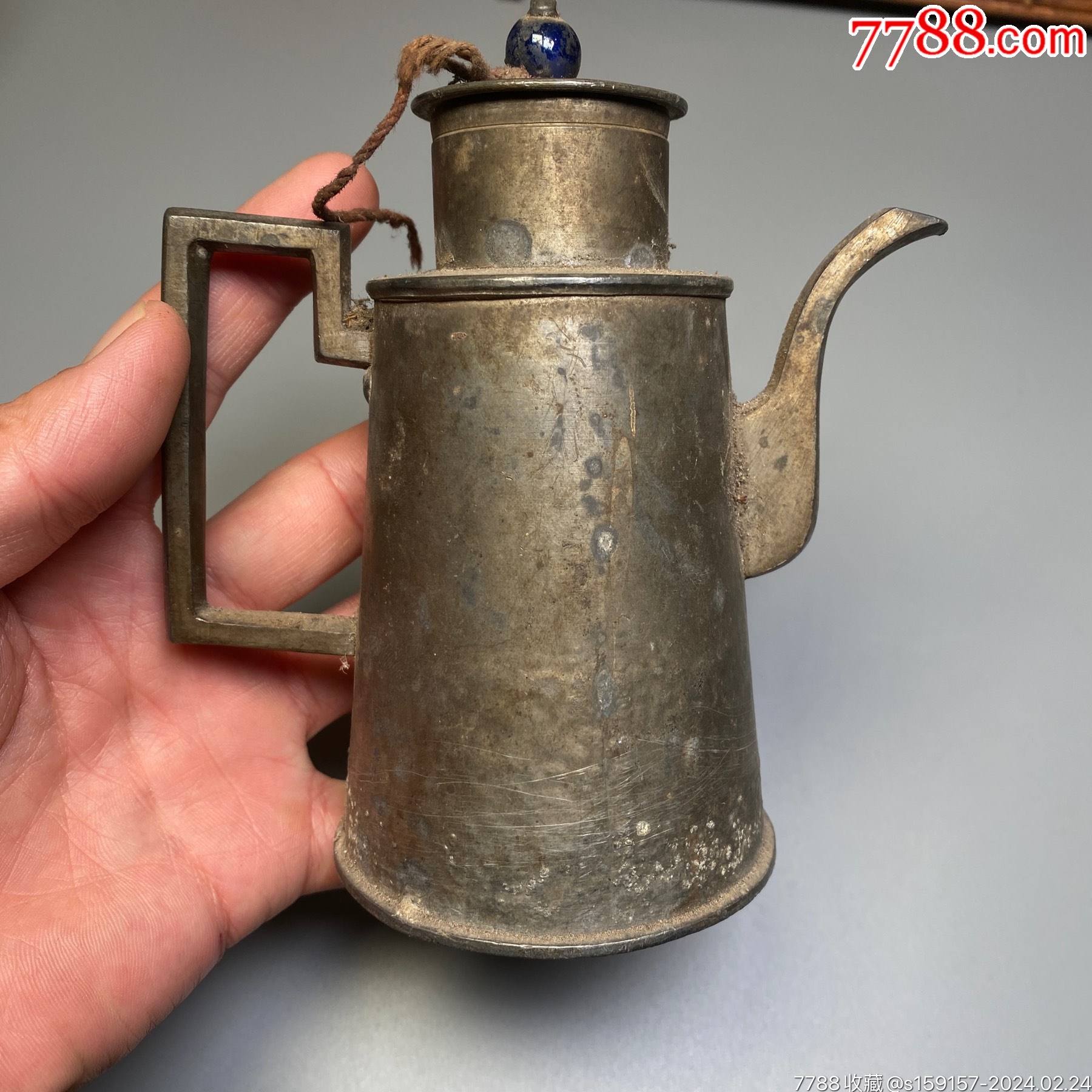 民国时期锡酒壶品相完美