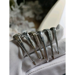 编号162老古董金笔笔格头不同6个合拍非常稀缺美品