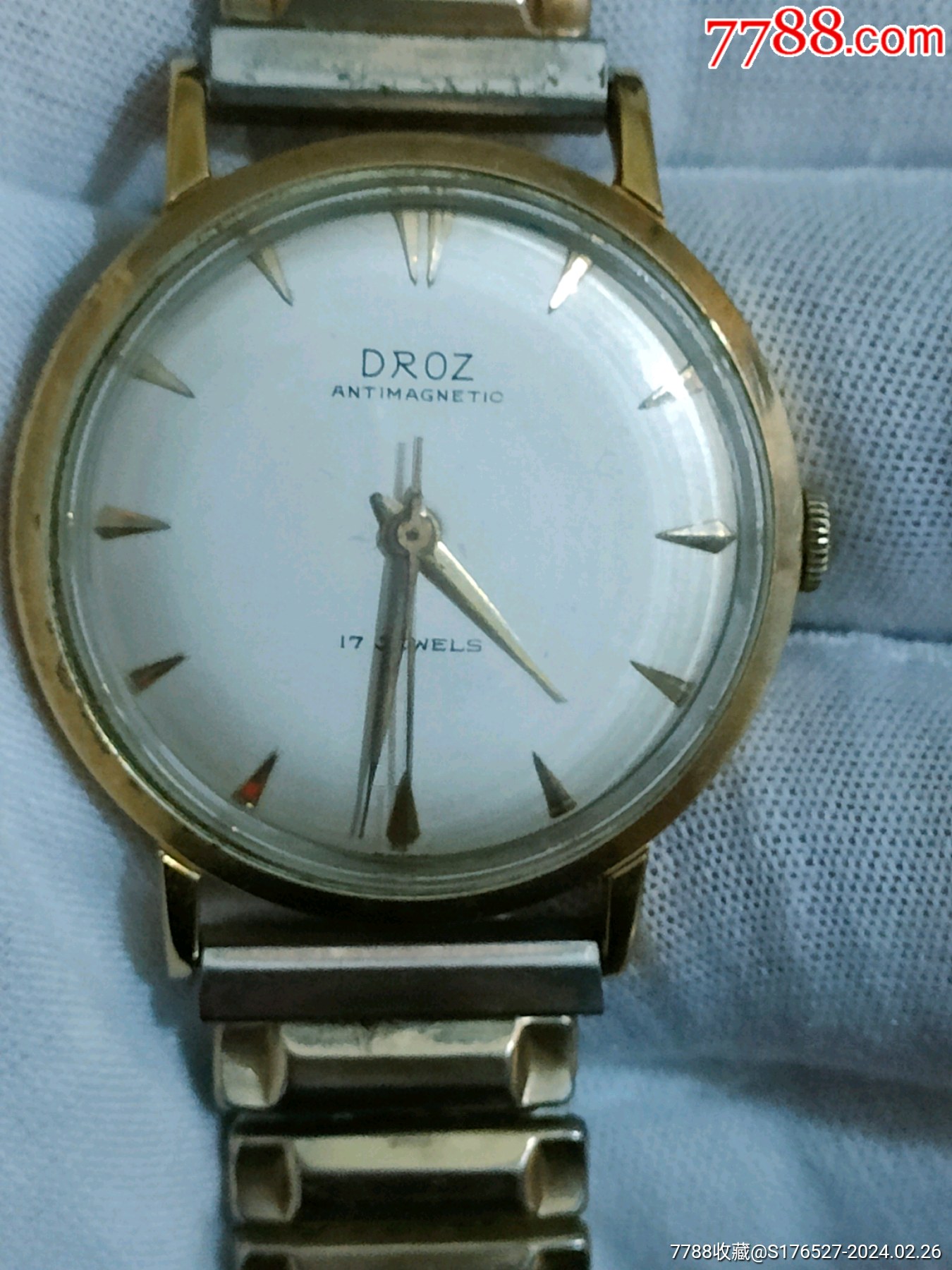 雅克德罗14k包金手动表-价格:158元-au36942705-手表/腕表 -加价-7788