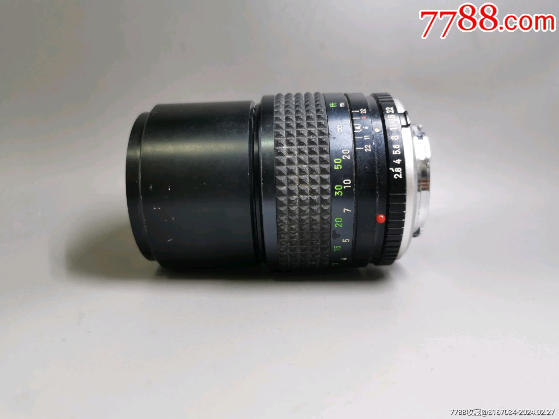 美能达135mmf28手动定焦镜头无霉灰美能达md卡口品相很好如图