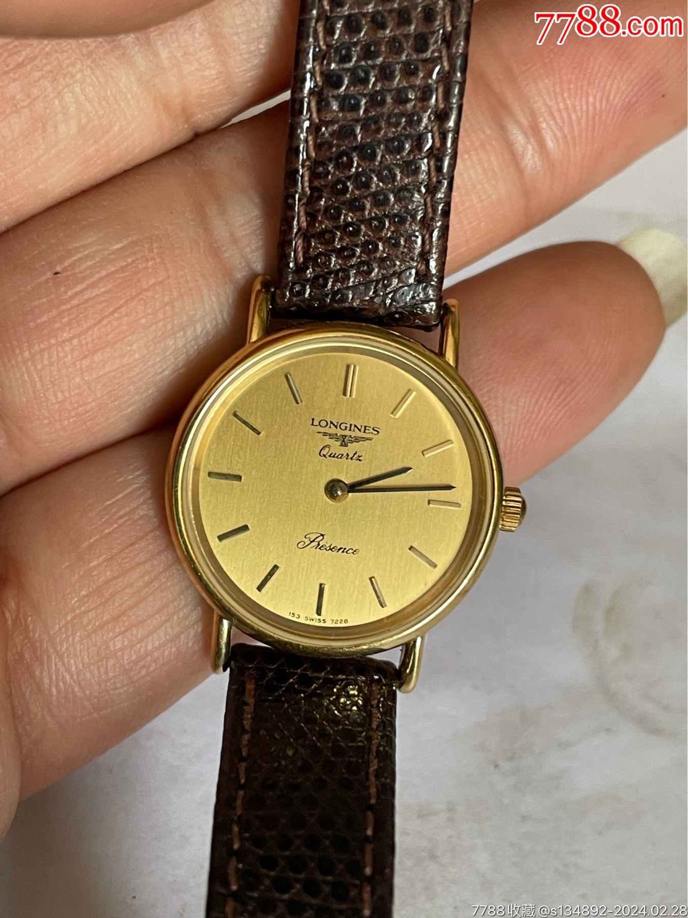 近新品瑞士产浪琴女石英表