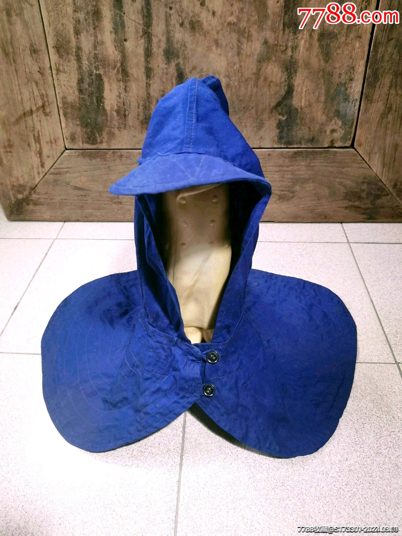 工装帽衣防尘帽衣蓝色棉布劳保用品无脏破