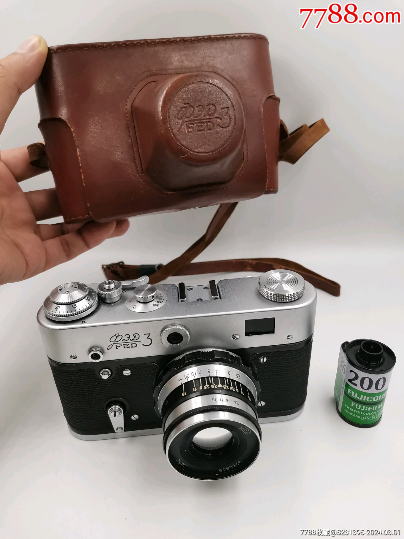 7788收藏__收藏热线>首页>拍卖>单反相机>苏联费德3老相机收藏_价格