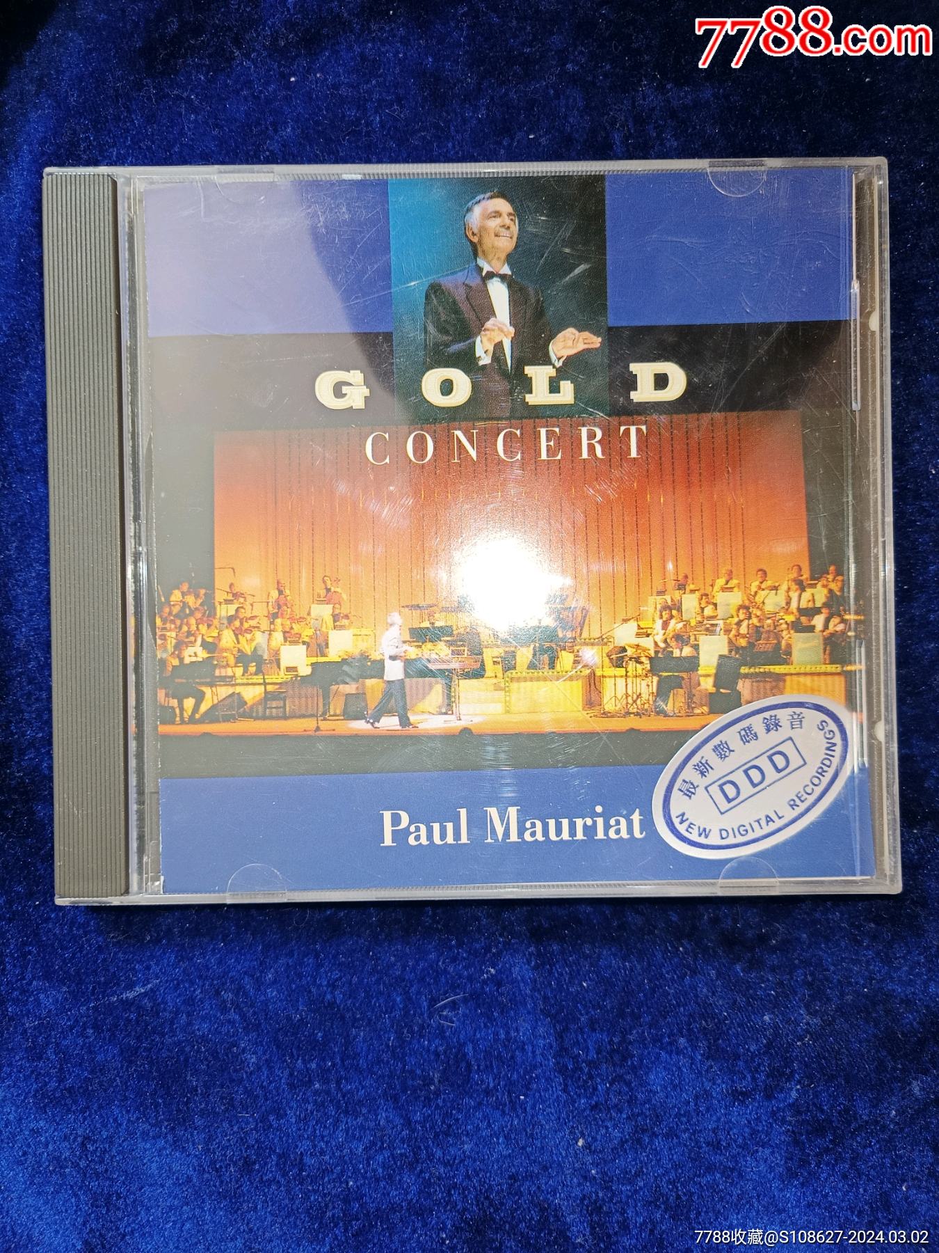 93飞利浦压盘宝丽金唱片中图进口版goldconcert保罗莫里哀cd正版全新