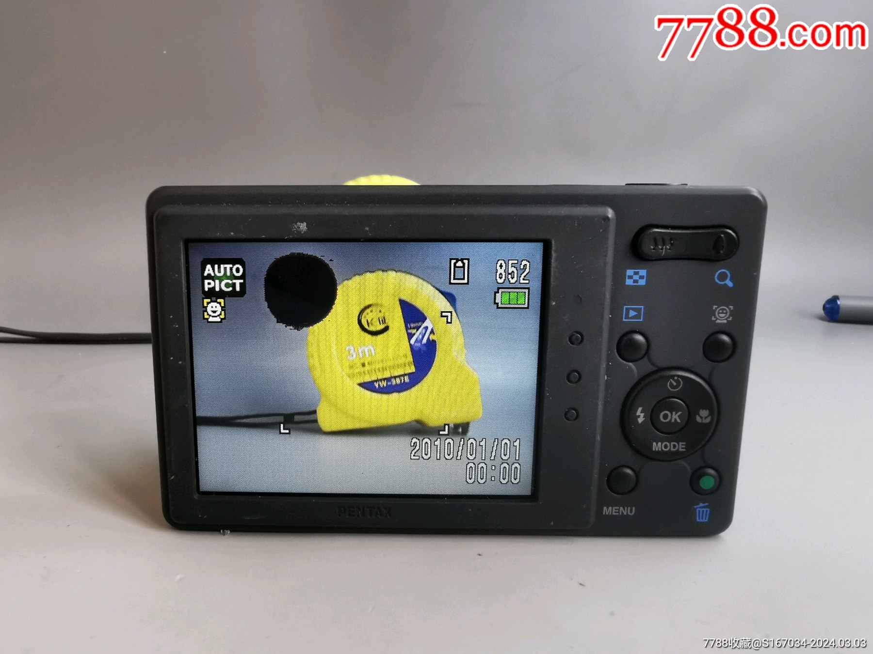 宾得pentaxoptioh90数码相机品相很好如图所示试机正常使用