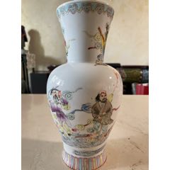 7788收藏__收藏热线>首页>拍卖>彩绘瓷/彩瓷>567描金手绘赏瓶_价格1元