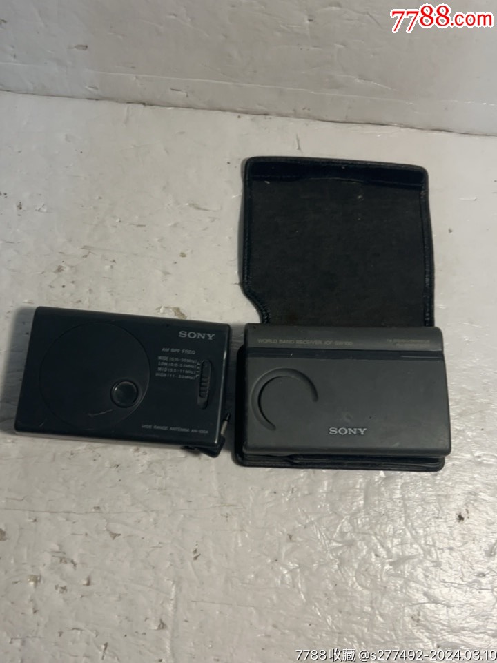 两台索尼收音机icfsw100不通电