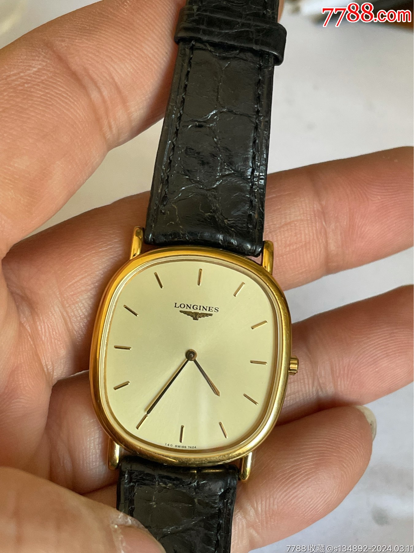 近新品瑞士产浪琴超薄男石英表-价格:25元-au37077074-手表/腕表