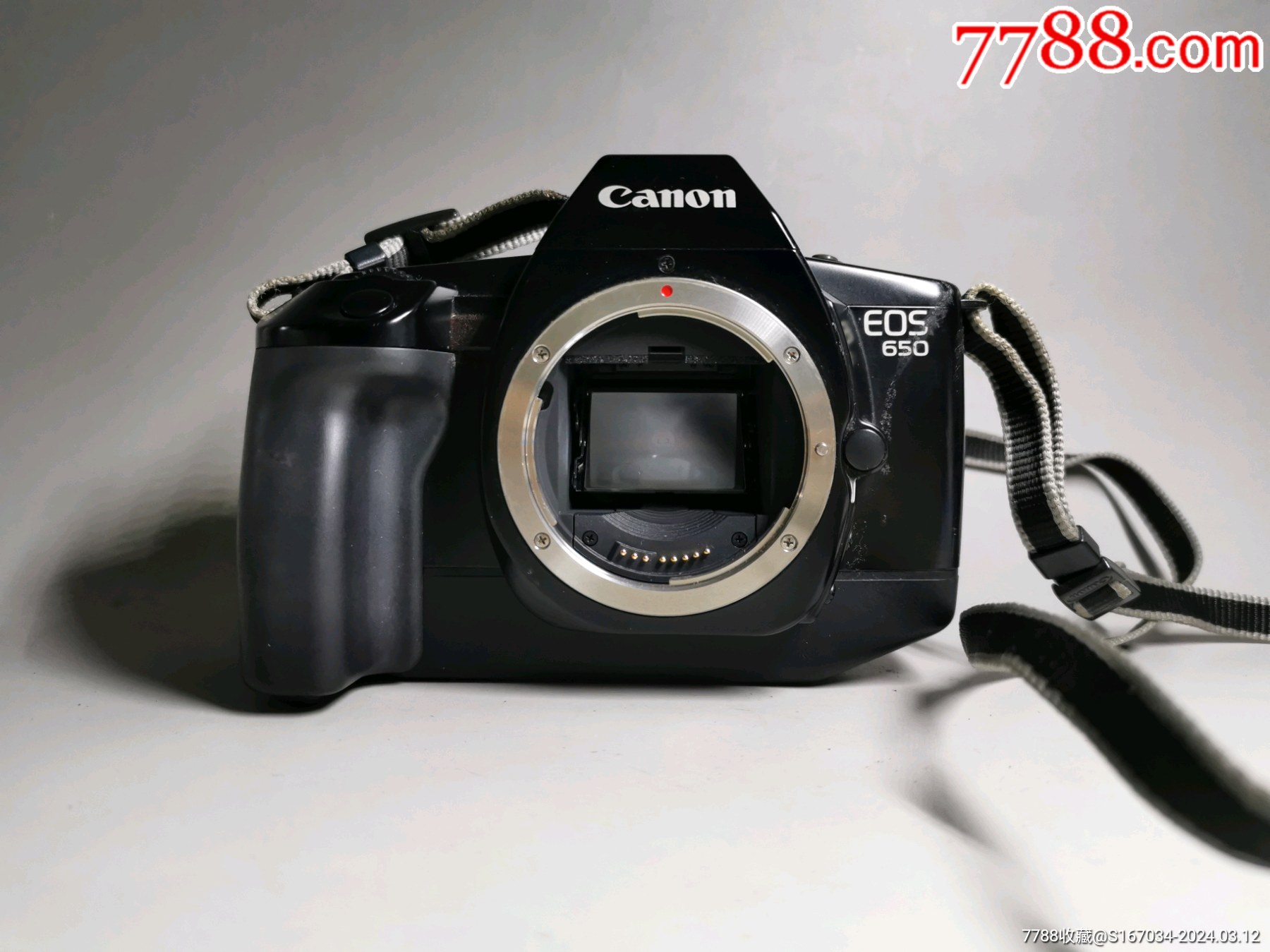 佳能canoneos650胶片相机单机身品相很好如图所示试机正常13r