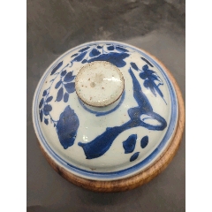 7788收藏__收藏热线>首页>拍卖>青花瓷>清代青花盖碗_价格400元【桃花