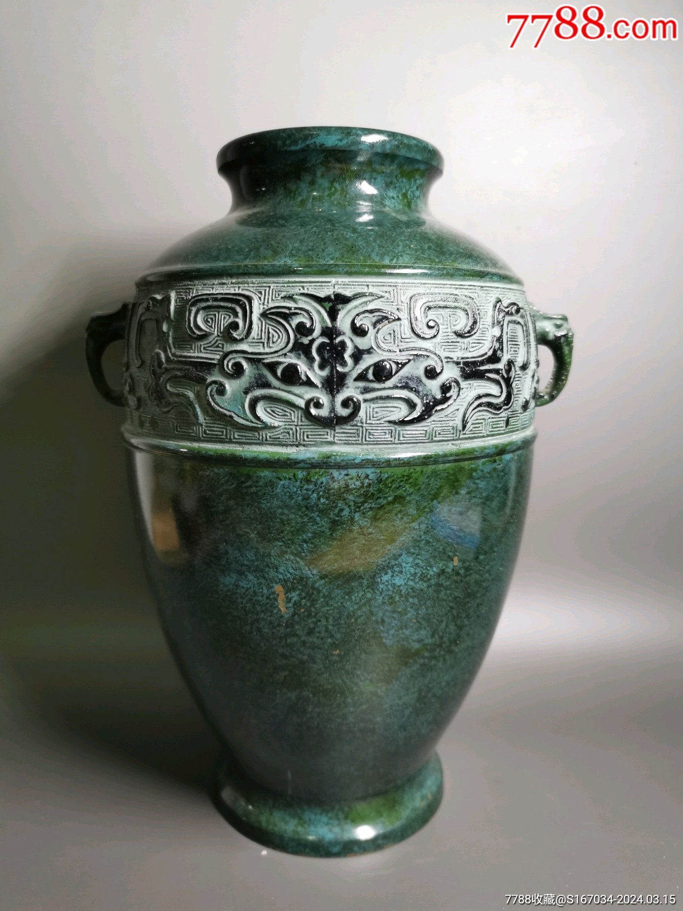 日本回流铜花瓶高冈铜器高岗铜器铜工艺品家私摆日本回流铜花瓶高冈