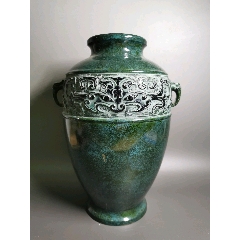 日本回流铜花瓶高冈铜器高岗铜器铜工艺品,,家私摆日本回流铜花瓶高冈