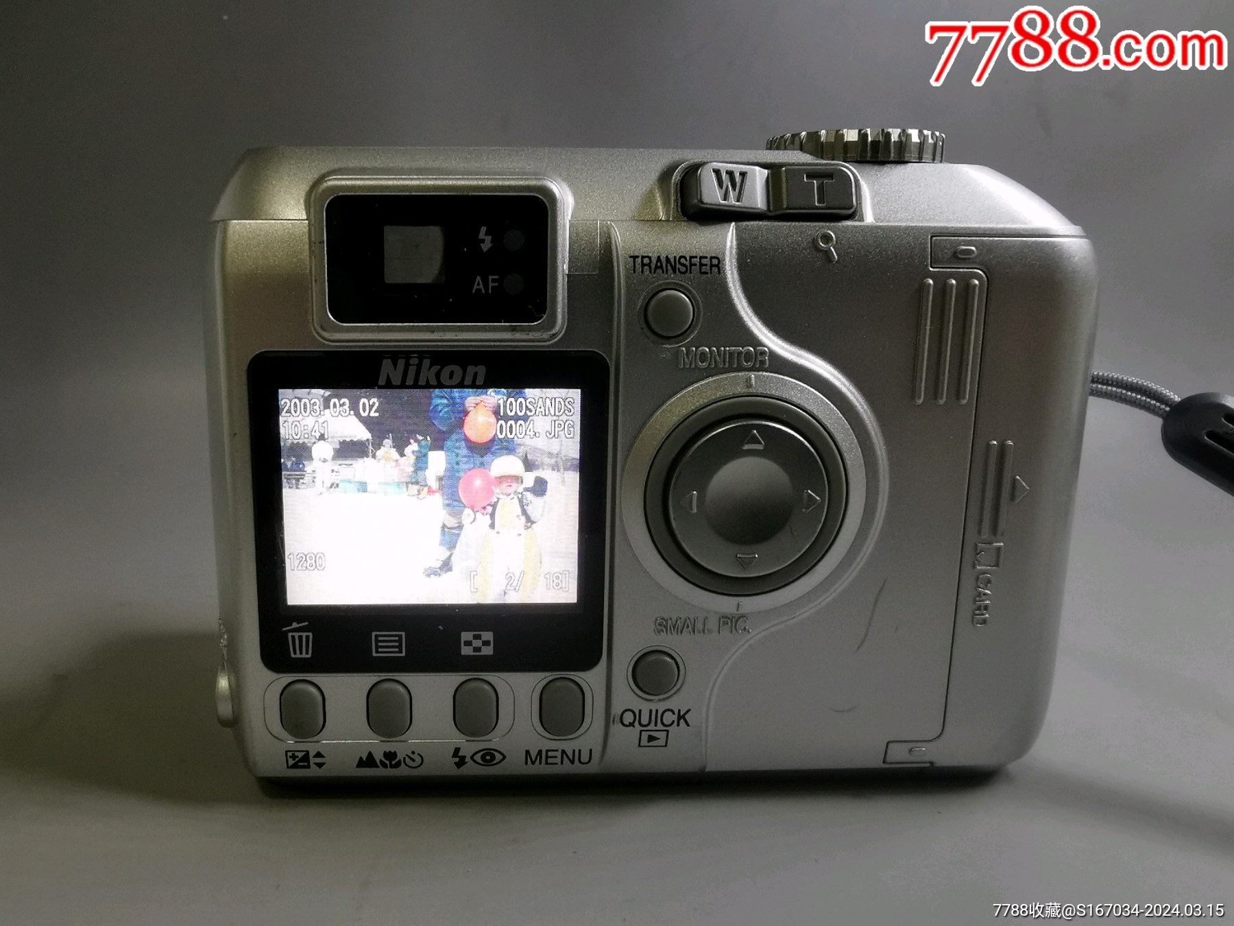 尼康nikoncoolpix4300数码相机品相很好如图所示试机正常使用