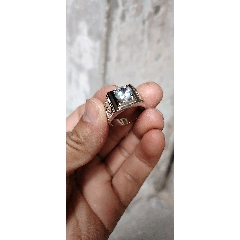 日本手工银饰纯银戒指13号重55克戒面宽65mm特价180包邮ak101