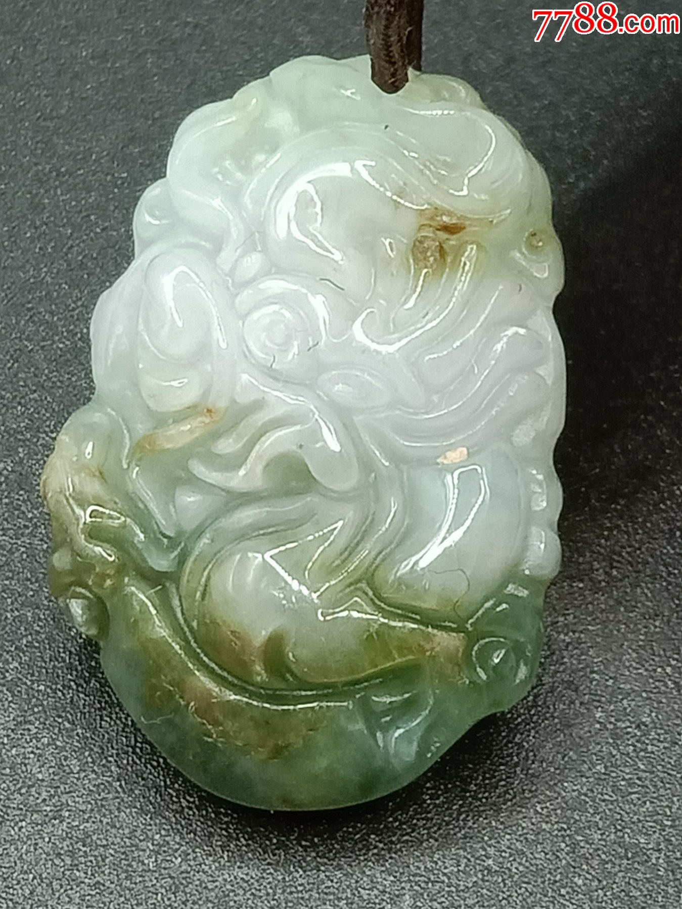 翡翠生肖龙挂件_翡翠/缅甸玉_图片鉴赏_收藏价格_7788像章收藏