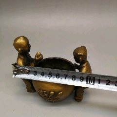 高档青铜烟灰缸大号防飞灰防摔密封带盖