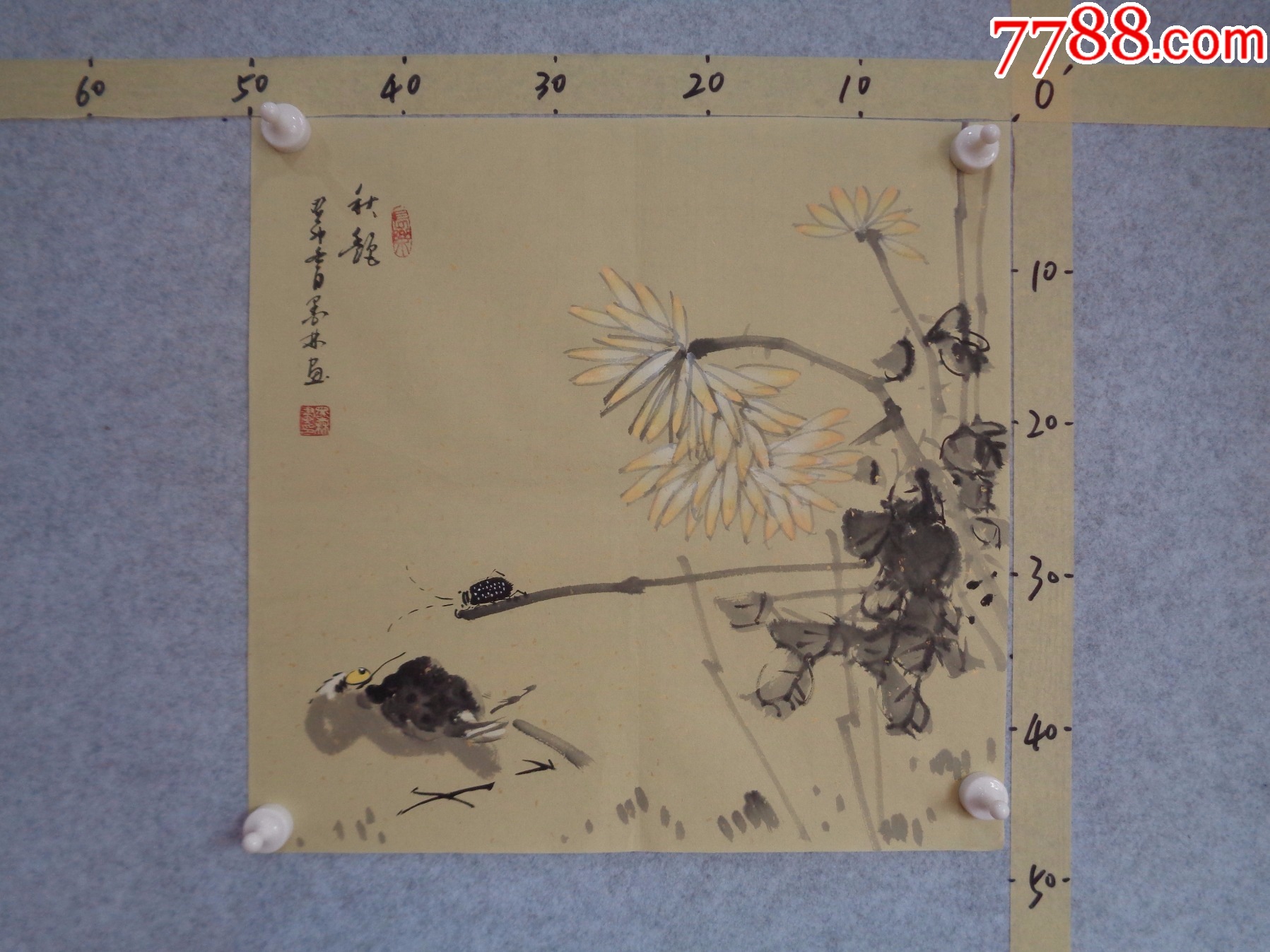 画174、本地藏家早年旧藏字画流出,精品画作一幅(未装裱,三尺斗方)_花鸟国画原作_逸墨书斋【7788收藏__收藏热线】