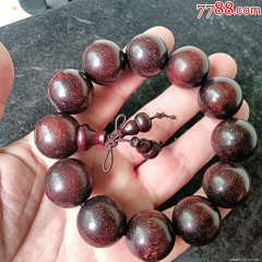 民国时期海南黄花梨鬼眼珠手链一件-小叶紫檀手串-7788商城__七七八八