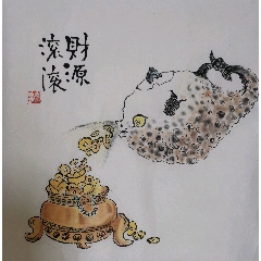 【狗】_花鸟国画原作_九谷堂【7788收藏__收藏热线】