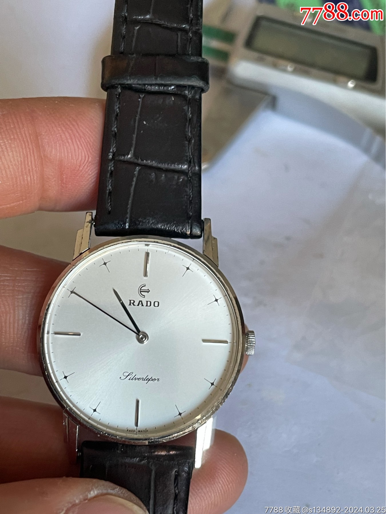 手表/腕表>近新品瑞士产雷达925银男机械表_价格100元【非凡表业】