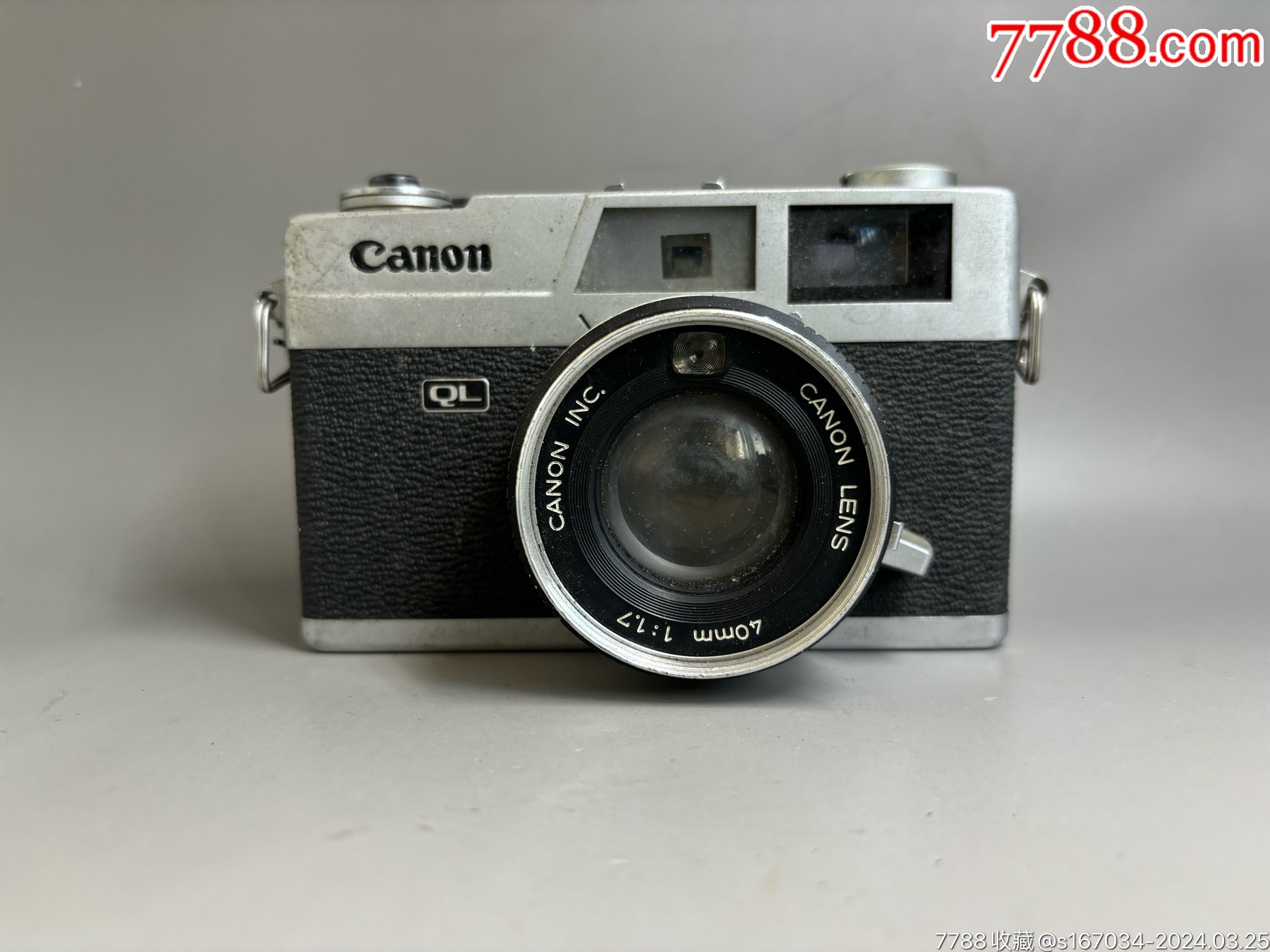 佳能ql17旁轴胶卷相机佳能ql17胶卷相机佳能4017镜头佳能七