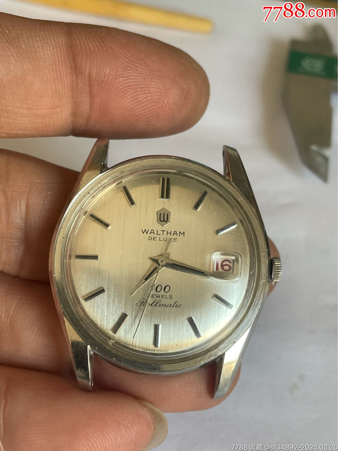 手表/腕表>好品瑞士产华生100钻全自动男机械表_价格265元【非凡表业