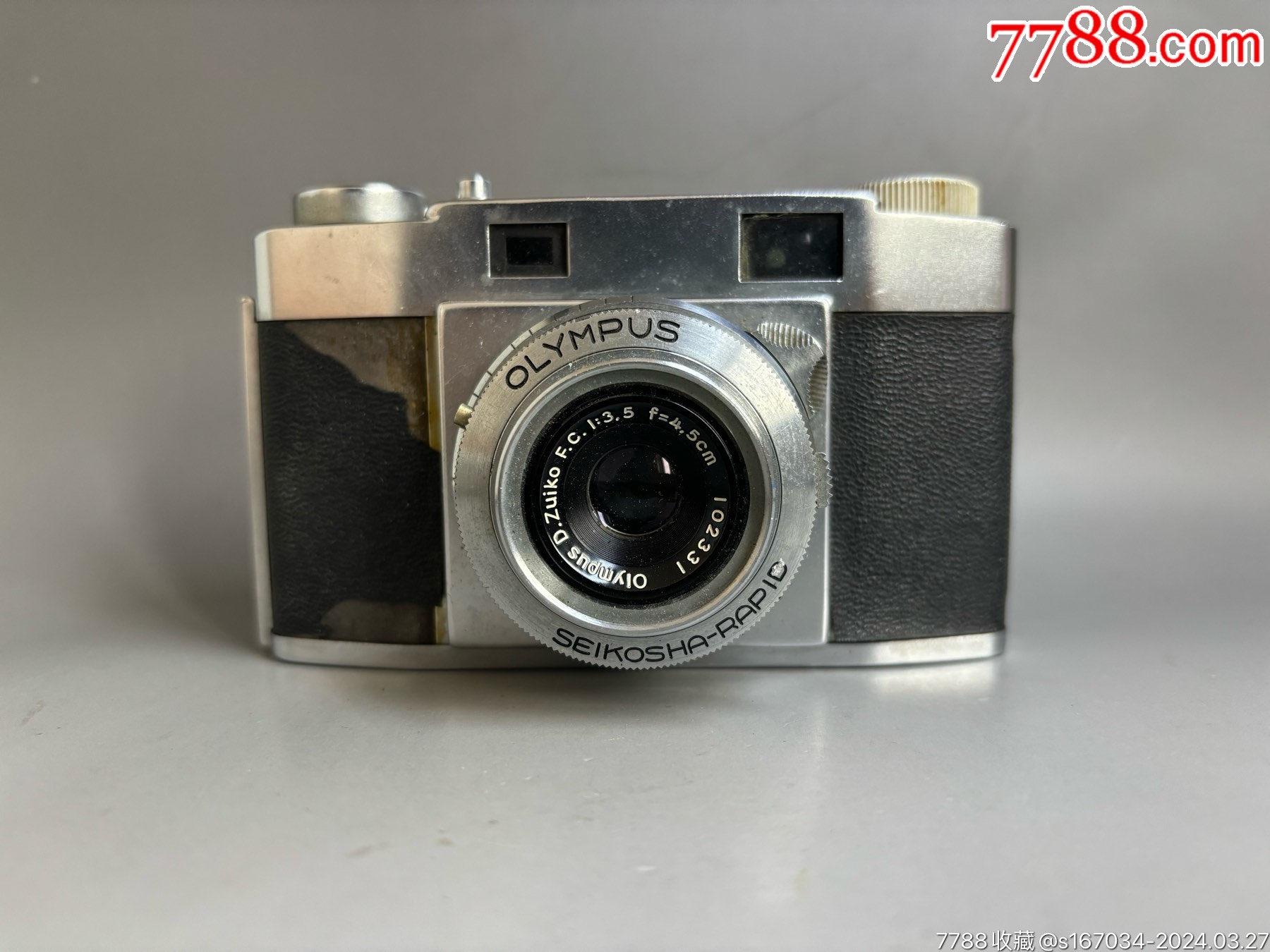 奥林巴斯olympus奥林巴斯35s胶卷相机复古机械相机品相如图快门可按