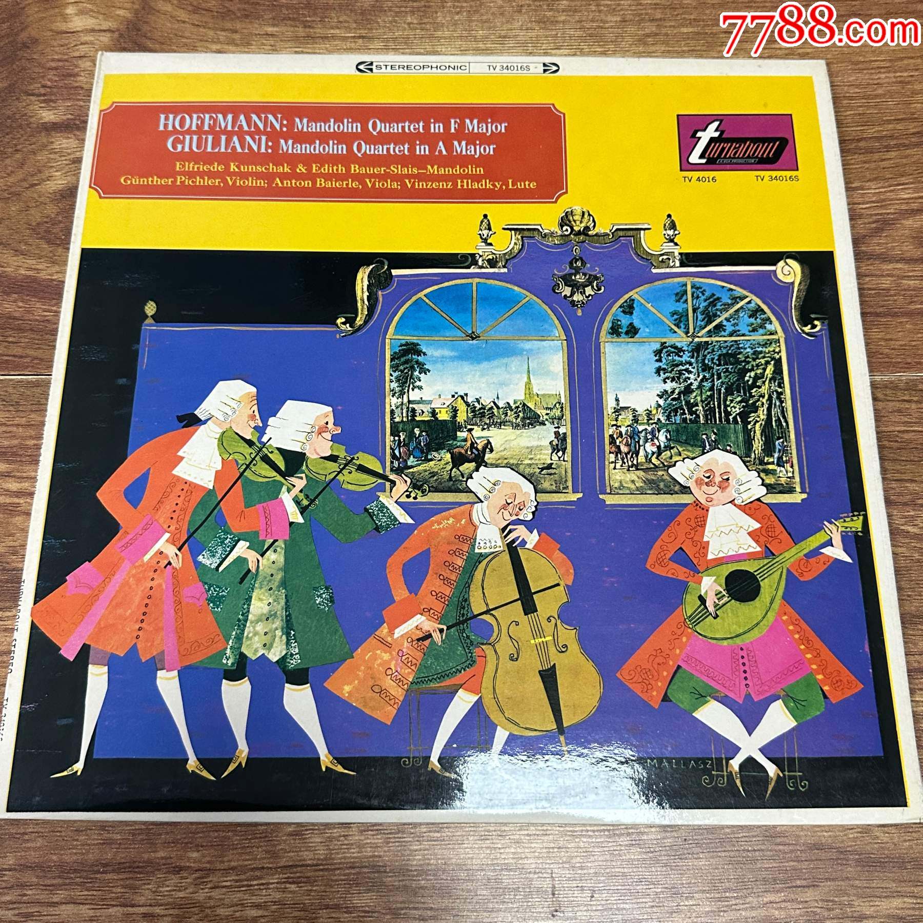 霍夫曼朱利亚尼弦乐四重奏雅典曼陀林四重奏团黑胶lpa77