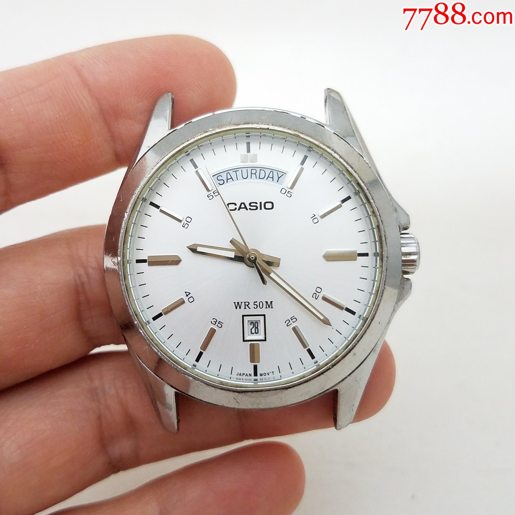 日本卡西欧电子男表走时正常日历好使