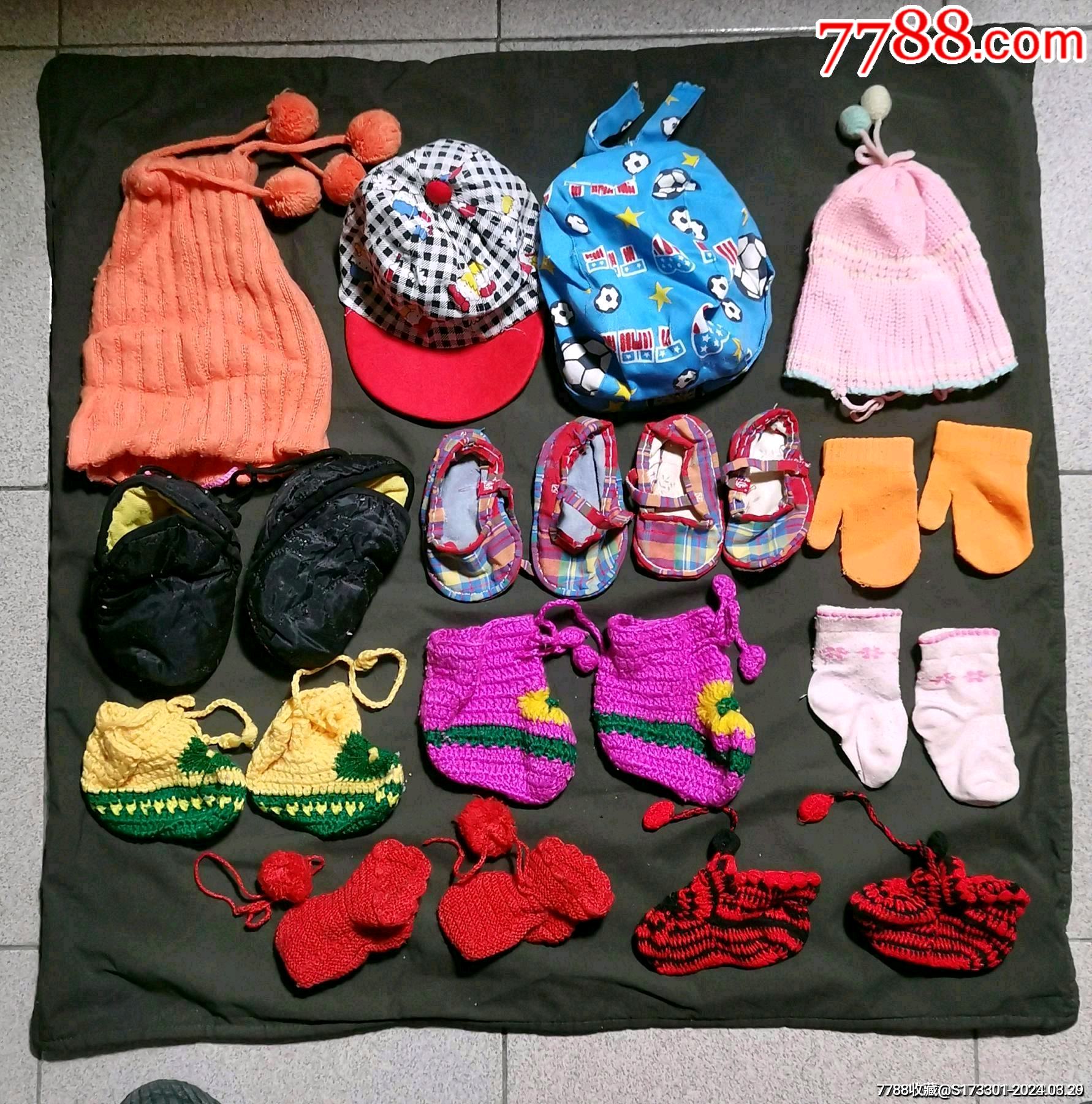 手工毛线袜子鞋子帽子手套一组13样套