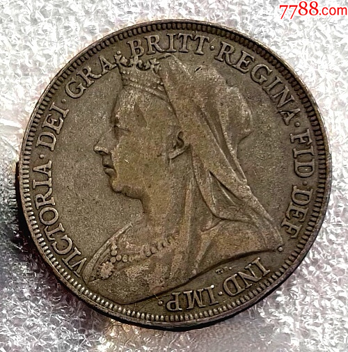 极美品相少见年份英国1896年维多利亚大马剑银币