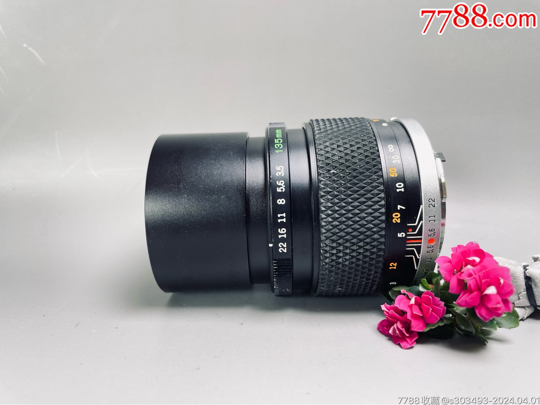 奥林巴斯om口奥林巴斯135mmf35镜头镜片毛擦后镜片脱膜较多