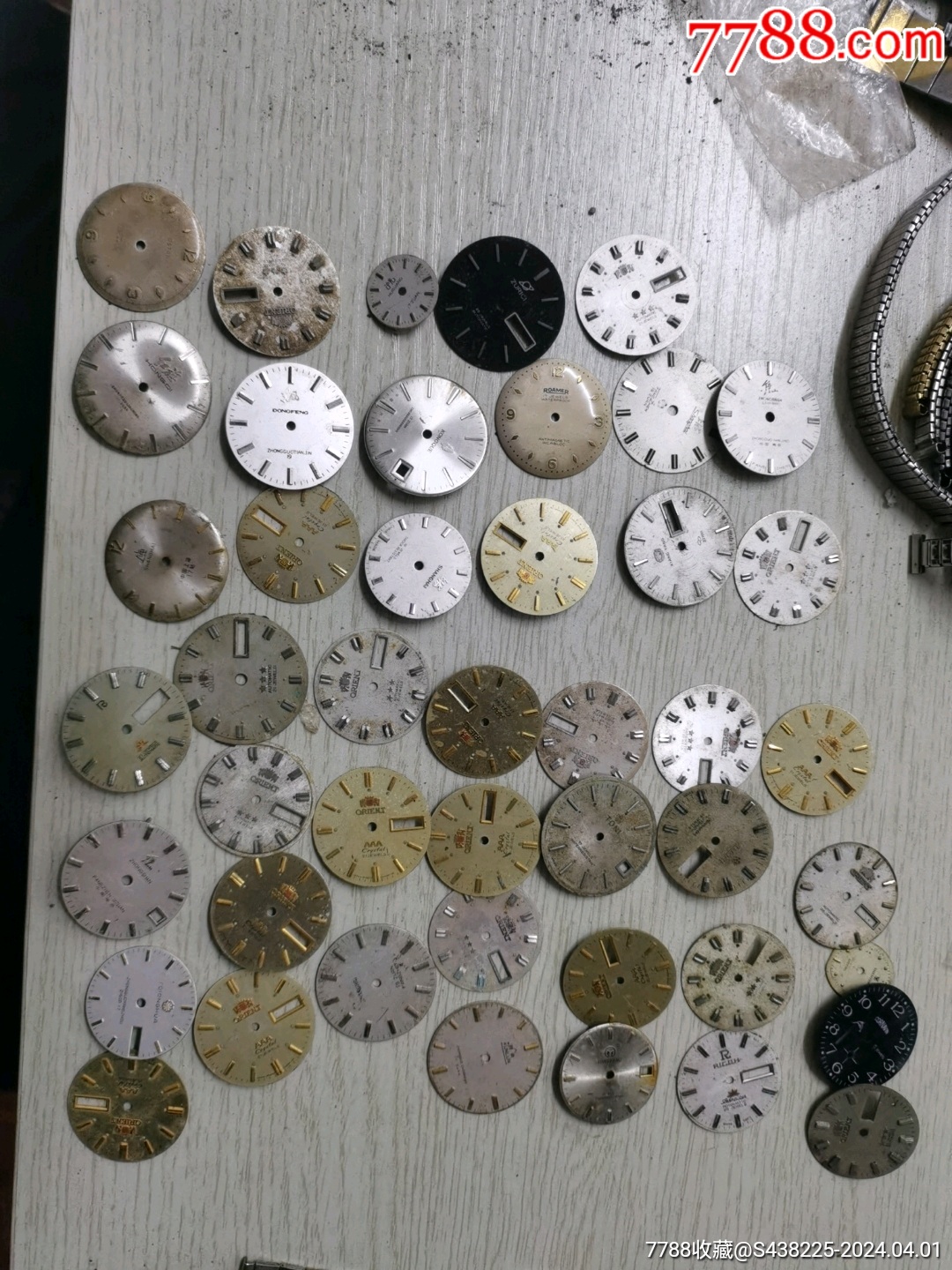 旧表盘一堆_表带/表链_配件图片_收藏价格_7788钟表收藏