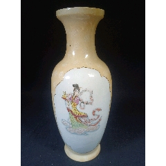 全品567精品中国名瓷款开框人物宽观赏瓶