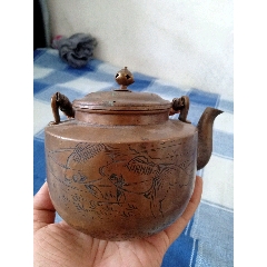 7788收藏__收藏热线>首页>拍卖>铜壶/铜瓶>丙子年款铜茶壶_价格240元