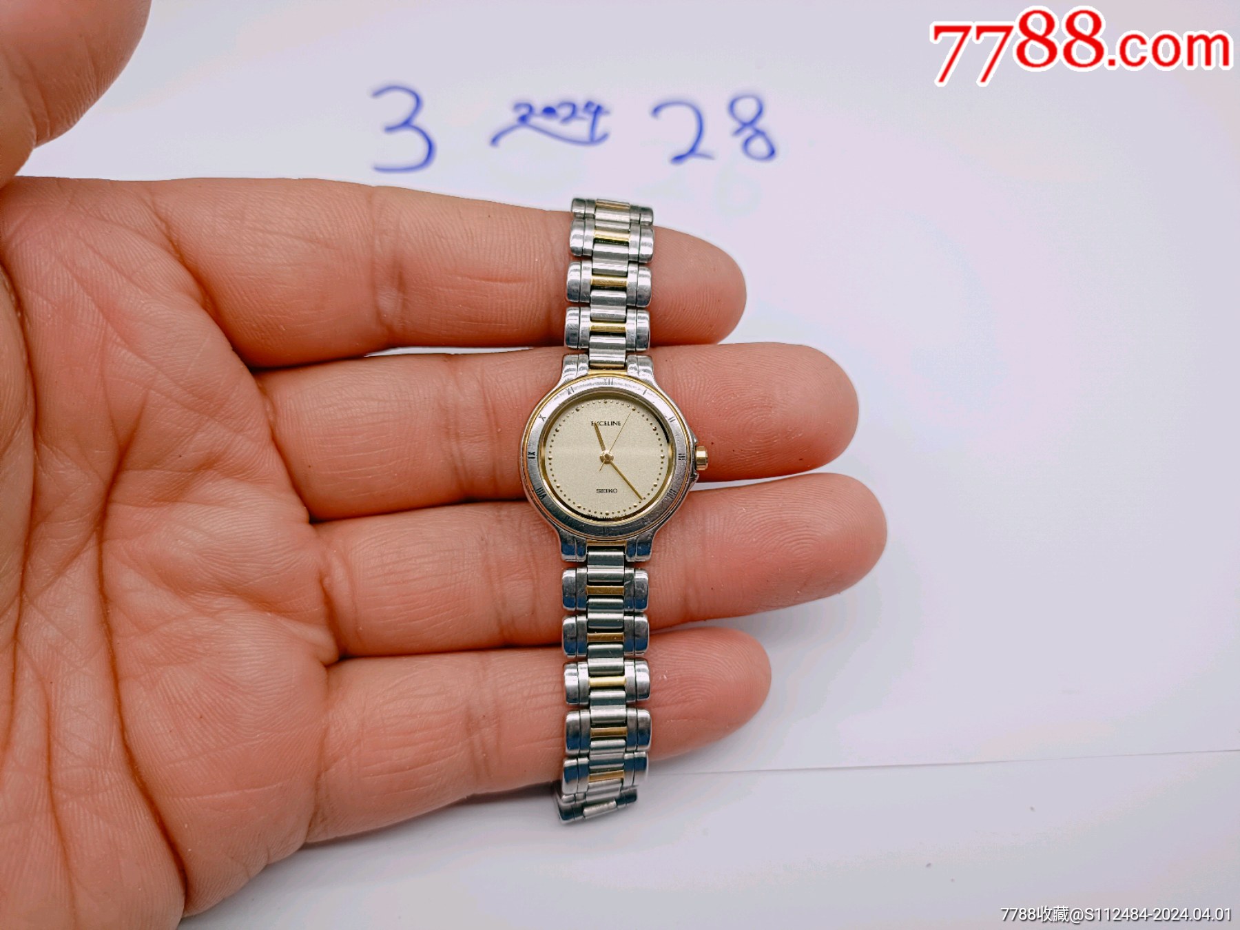 美品经典漂亮6钻精工seiko女士款石英腕表_手表/腕表_配件图片_收藏