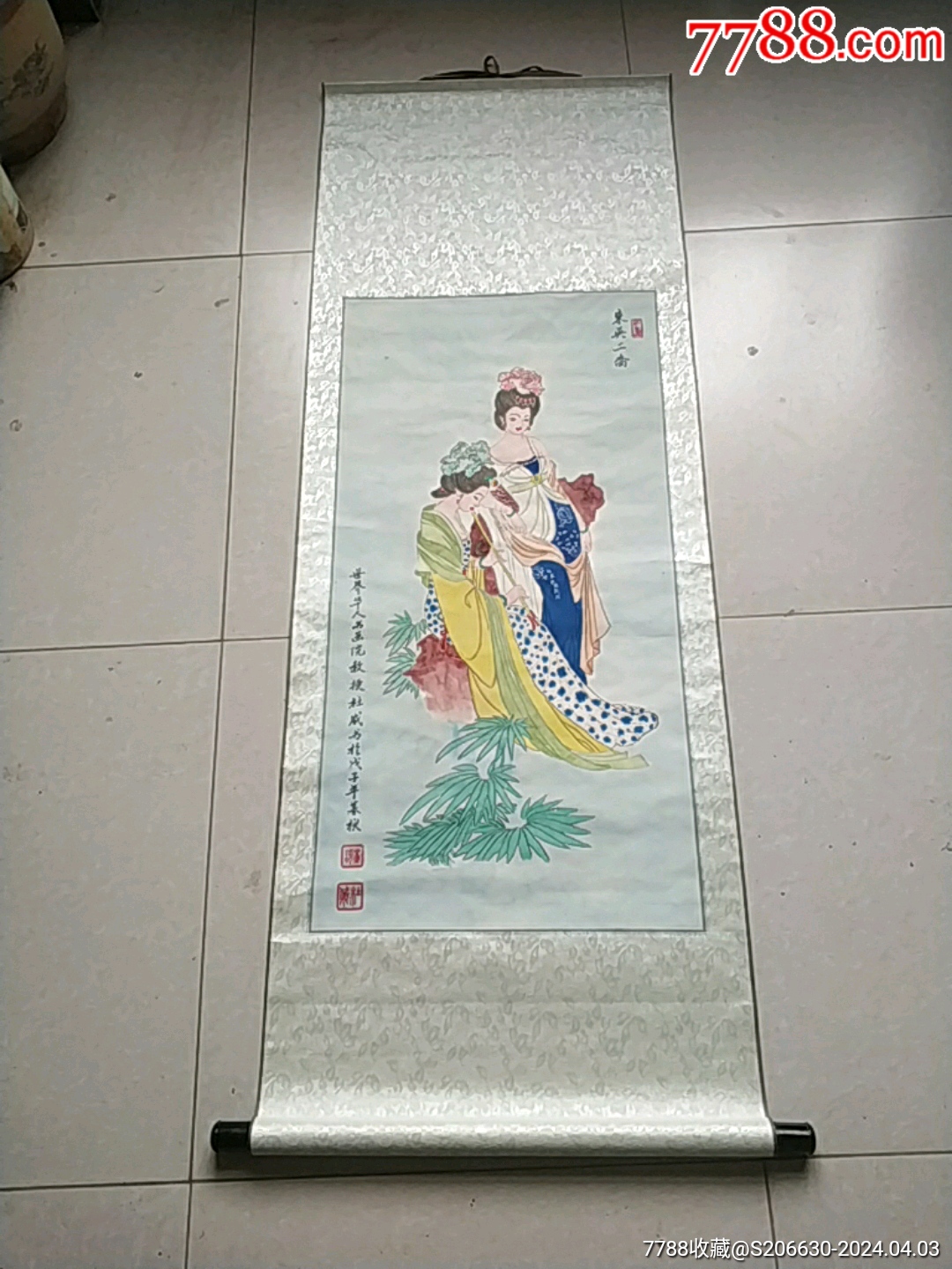 杜威旧画东吴二乔⑦