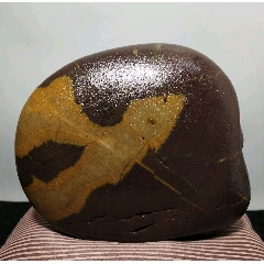 天然精美纹饰奇石2颗