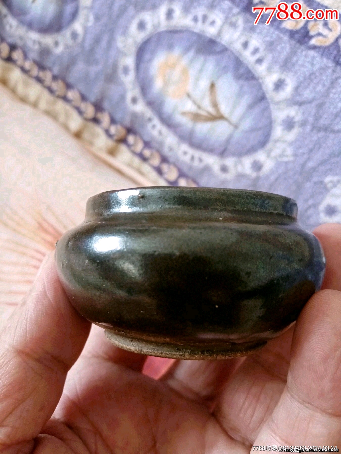 7788收藏__收藏热线>首页>拍卖>酱釉瓷/紫金釉>清代水盂_价格40元【古