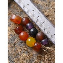 西亚回流镶蚀老工艺老玛瑙平安环尺寸:外经50毫米厚7毫米平安环也