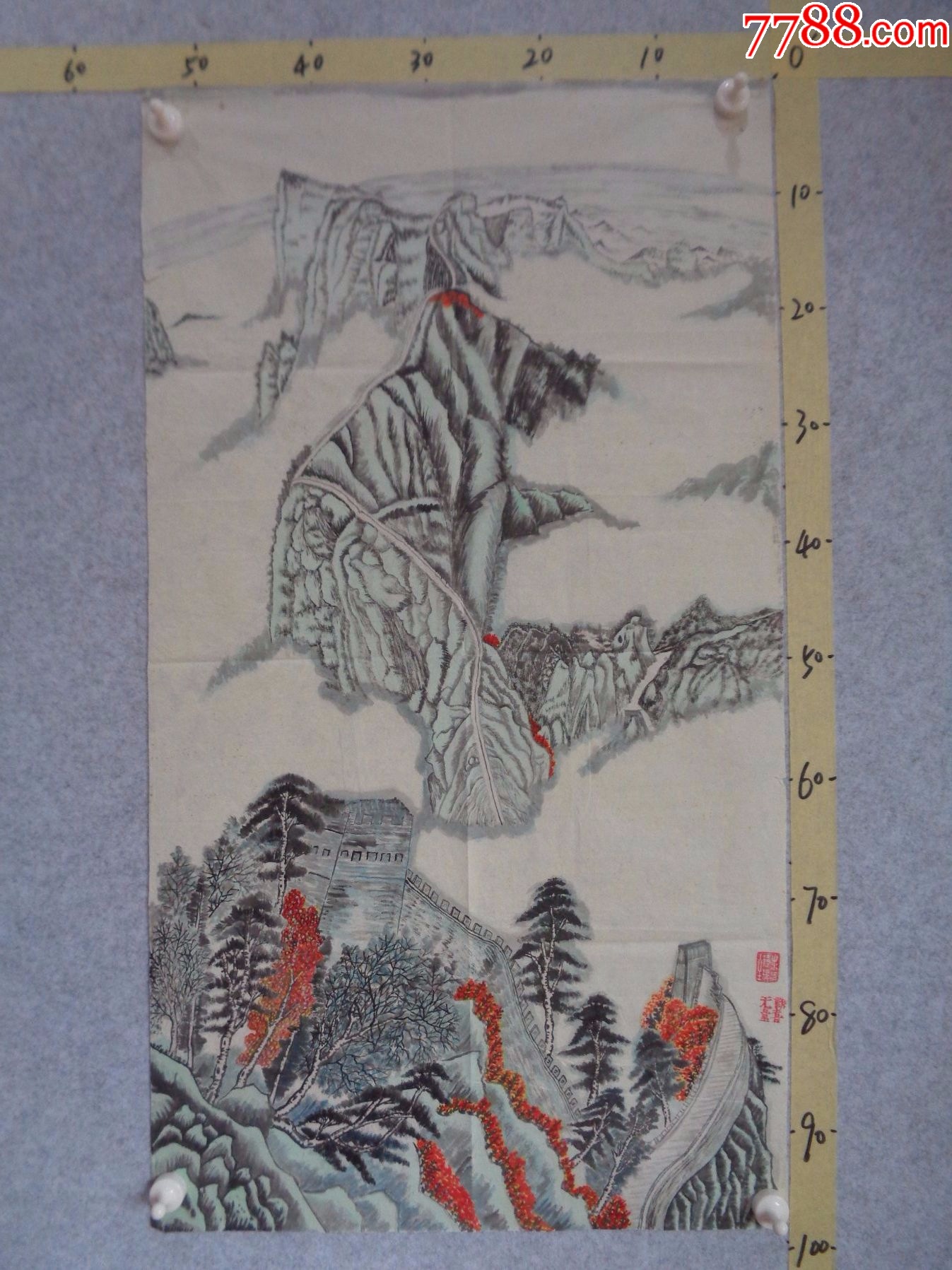 画10、本地藏家早年旧藏字画流出,绘画作品一幅(未装裱)__【7788收藏__收藏热线】