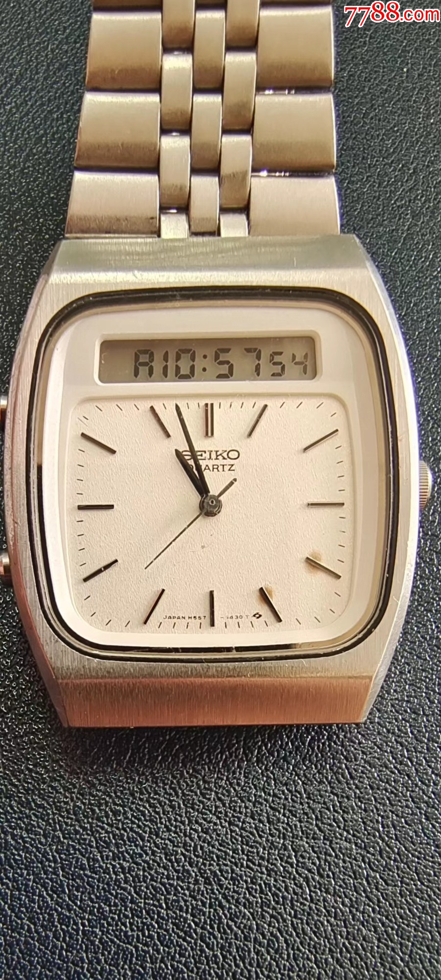 7788收藏__收藏热线>首页>拍卖>手表/腕表>精工双显石英表中古表_价格