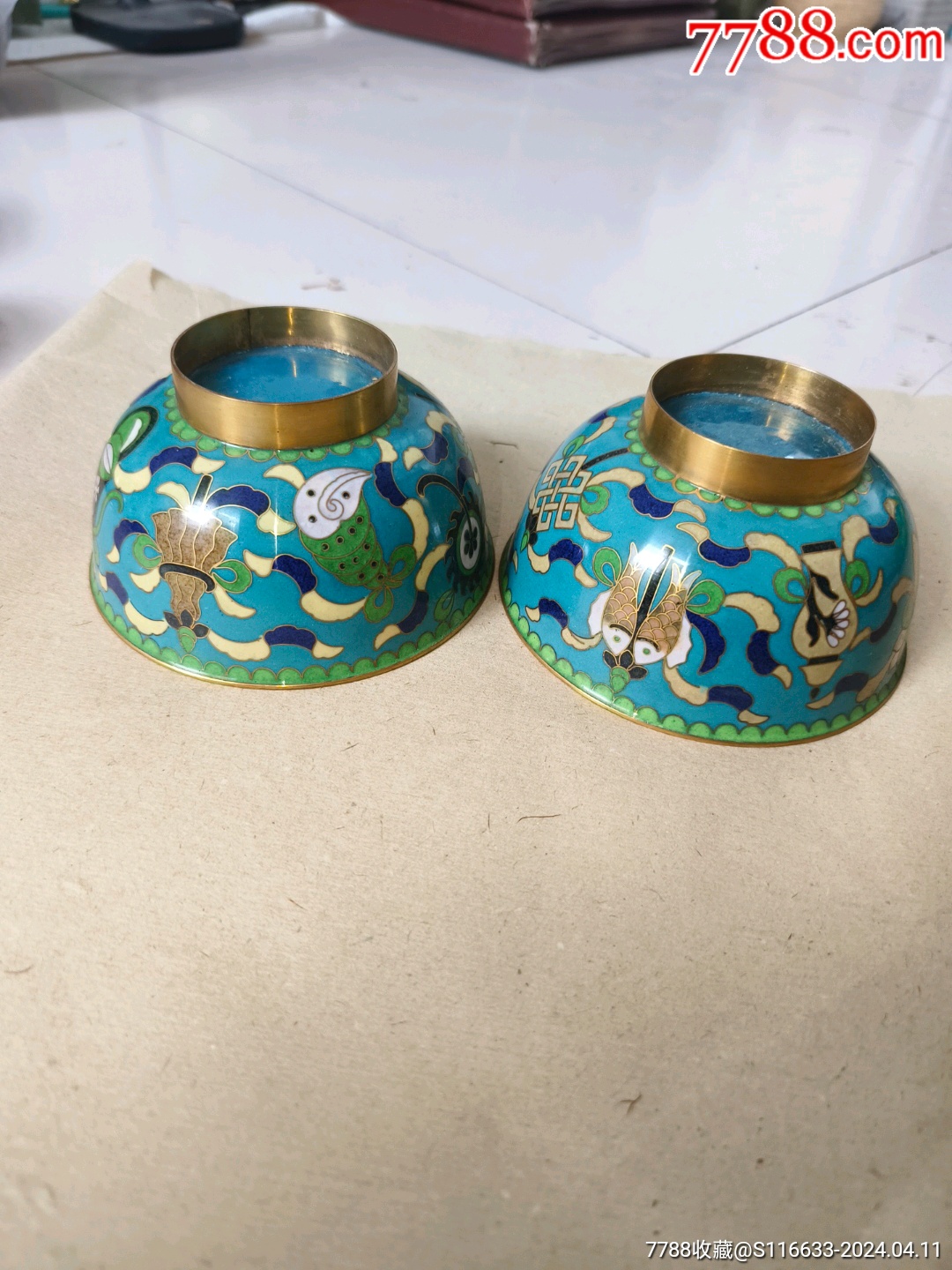 景泰蓝,碗,一对2只,看好图,_价格10元【文之缘】1080_1440竖版 竖屏