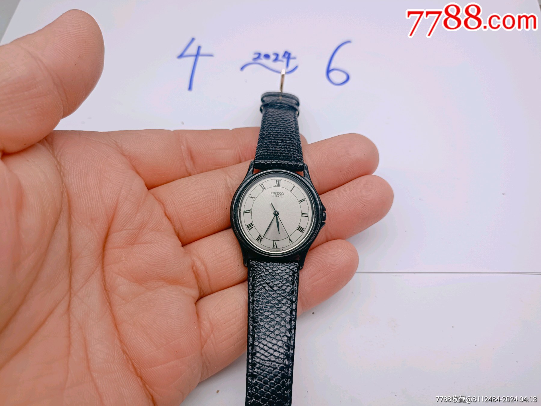 手表/腕表>好品经典漂亮设计款7钻精工seiko男士爷们款石英腕表_价格